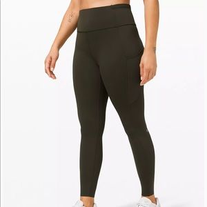 Brushed Olive Lululemon leggings